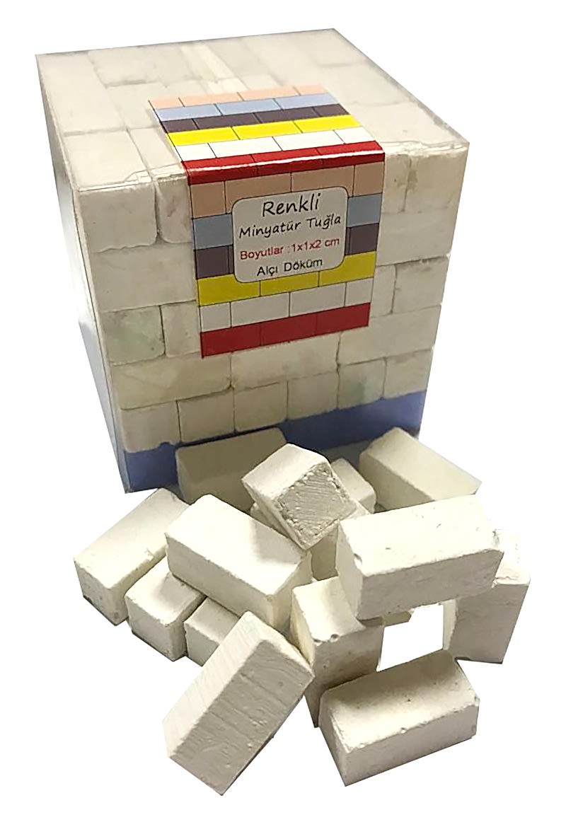 Minyatür Delikli  Tuğla - Beyaz