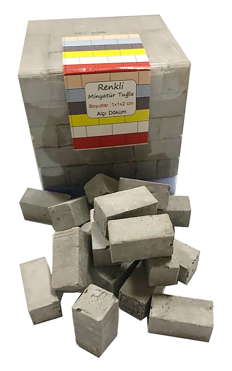 Minyatür Delikli  Tuğla - Gri